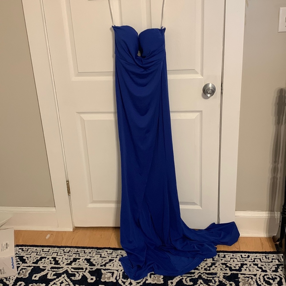 Elegant Blue Maxi Gown